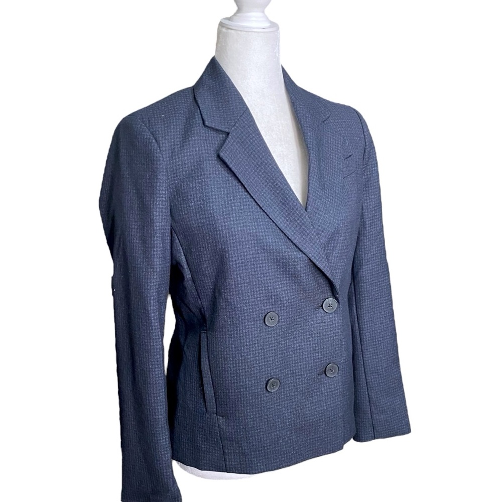 Dynamite NWT Jagger Double Breasted Suit Blazer Jacket Navy Women’s Sz XS
